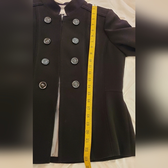 Tahari Black Pantsuit With Military-Style Blazer - Picture 12 of 14